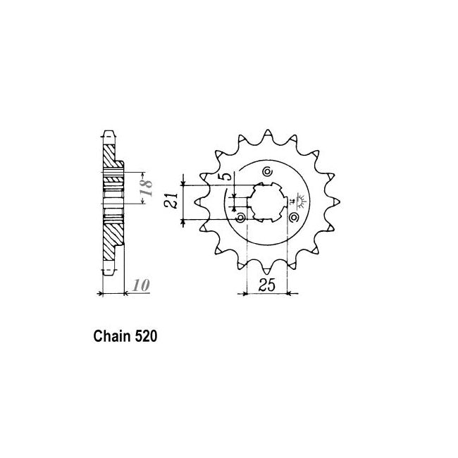 JT Front Sprocket 438.15 SPROCKETS TRANSMISSION Jt Sprockets