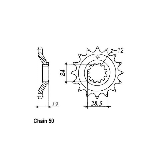 JT Front Sprocket 527.17 SPROCKETS TRANSMISSION Jt Sprockets