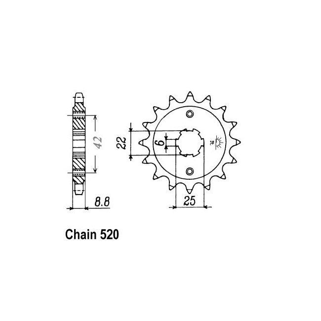 JT Front Sprocket 276.16 SPROCKETS TRANSMISSION Jt Sprockets