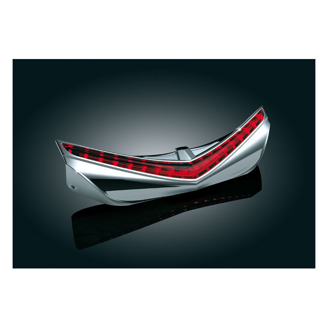Kuryakyn, LED rear fender tip chrome, red lens FENDER TIPS Kuryakyn