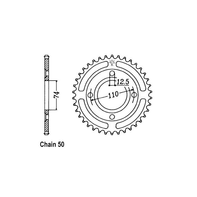 JT Rear Sprocket 854.36 SPROCKETS REAR WHEEL Jt Sprockets