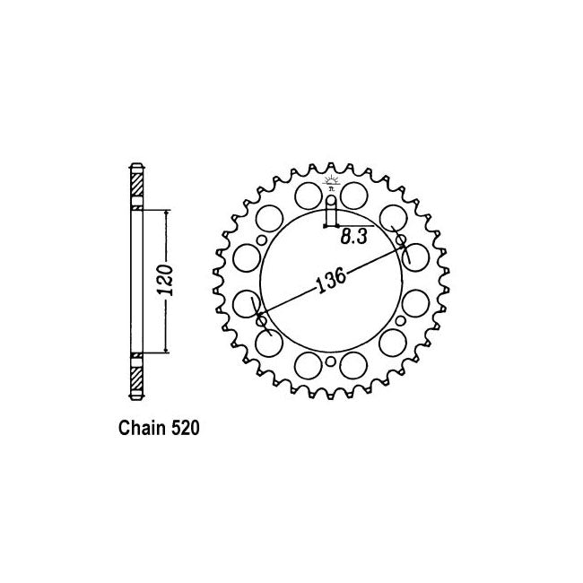 JT Rear Sprocket 846.41 SPROCKETS REAR WHEEL Jt Sprockets
