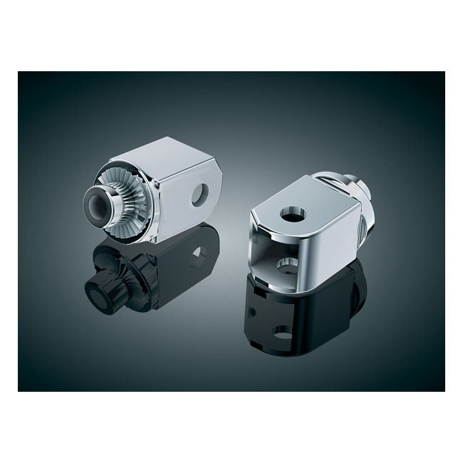 Kuryakyn, Footpeg adapter splined chrome FOOTPEGS MOUNTS Kuryakyn
