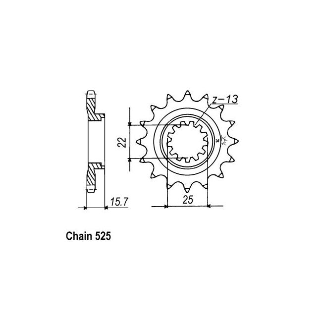 JT Front Sprocket 1535.15 SPROCKETS TRANSMISSION Jt Sprockets