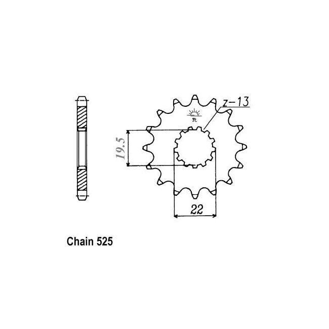 JT Front Sprocket 433.14 SPROCKETS TRANSMISSION Jt Sprockets