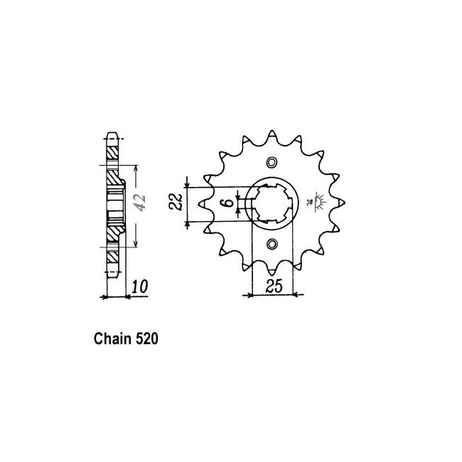 JT Front Sprocket 306.15 SPROCKETS TRANSMISSION Jt Sprockets
