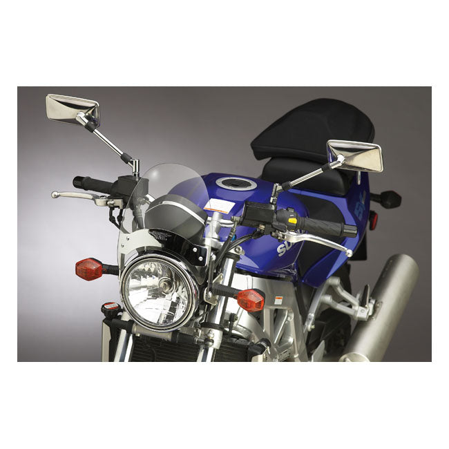 National Cycle Flyscreenr Ls Light Tint, Chrome Windshield National Cycle