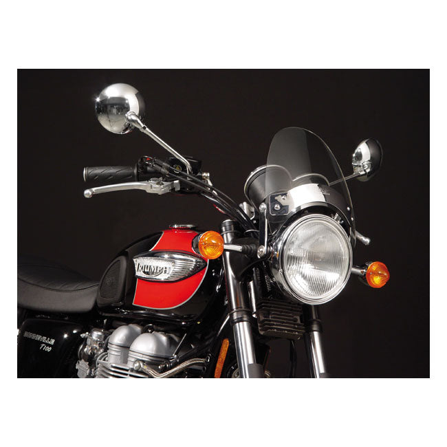National Cycle Flyscreenr Ls Light Tint, Chrome Windshield National Cycle