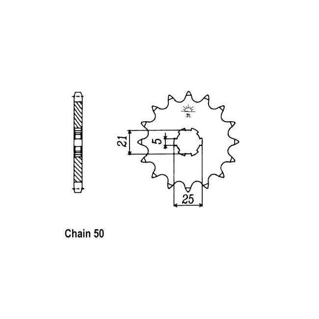 JT Front Sprocket 567.17 SPROCKETS TRANSMISSION Jt Sprockets