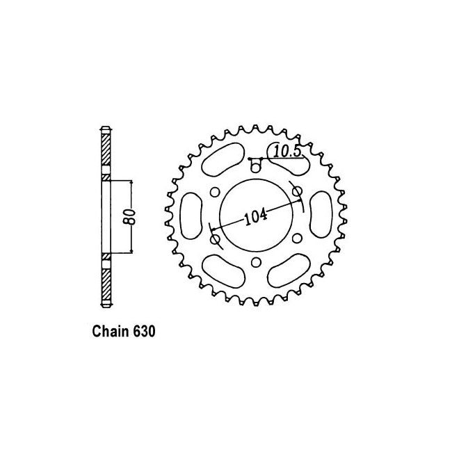 JT Rear Sprocket 501.33 SPROCKETS REAR WHEEL Jt Sprockets