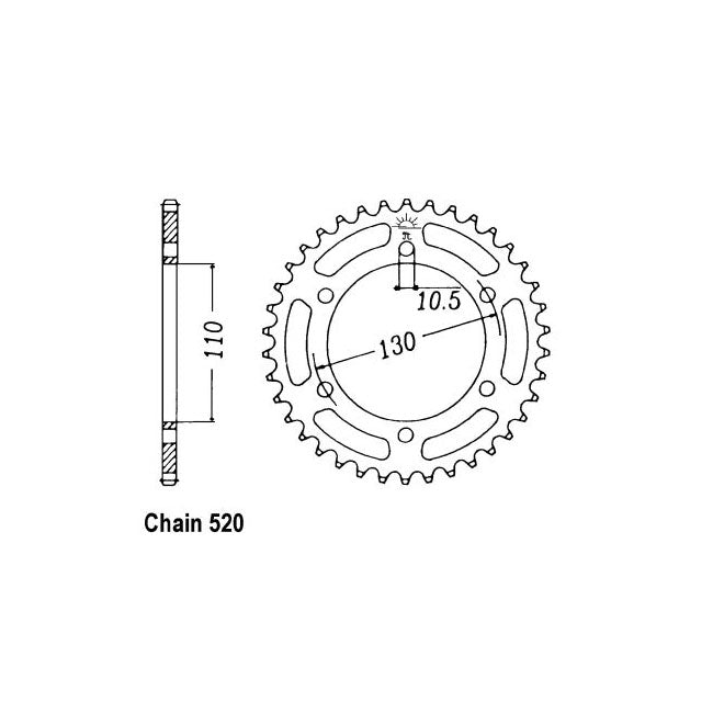 JT Rear Sprocket 486.41 SPROCKETS REAR WHEEL Jt Sprockets