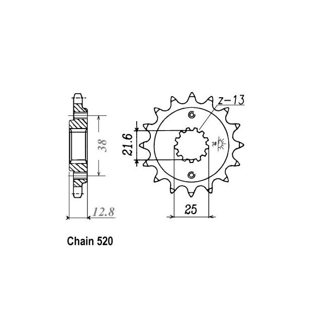 JT Front Sprocket 511.14 SPROCKETS TRANSMISSION Jt Sprockets