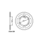 JT Rear Sprocket 9.47 SPROCKETS REAR WHEEL Jt Sprockets