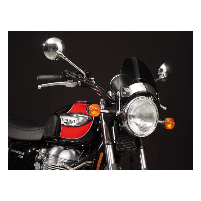 National Cycle Flyscreenr Ls Dark Tint, Chrome Windshield National Cycle