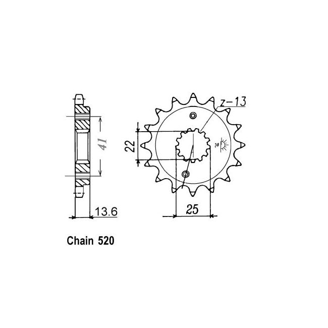 JT Front Sprocket 1307.14 SPROCKETS TRANSMISSION Jt Sprockets