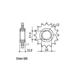 JT Front Sprocket 1586.17 SPROCKETS TRANSMISSION Jt Sprockets