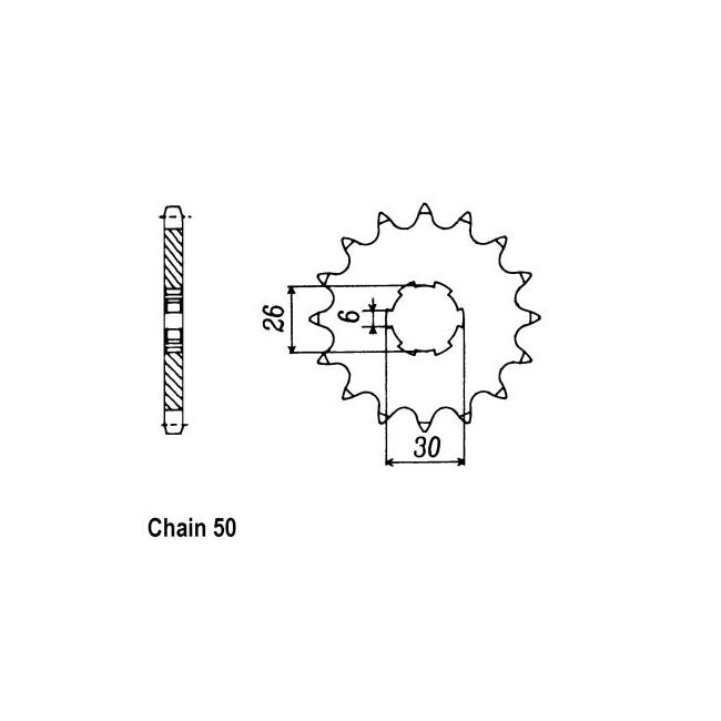 JT Front Sprocket 568.17 SPROCKETS TRANSMISSION Jt Sprockets