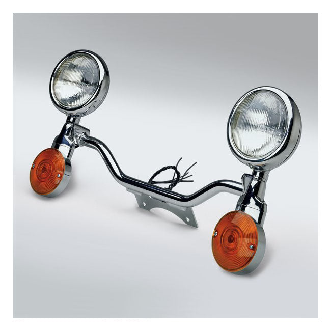 Nc Spot Light Bar Chrome Spotlights Mounting Bars National Cycle