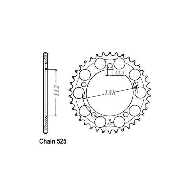 JT Rear Sprocket 1304.42 SPROCKETS REAR WHEEL Jt Sprockets