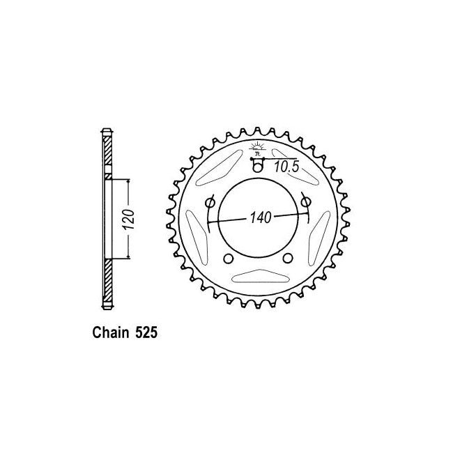 JT Rear Sprocket 1792.42 SPROCKETS REAR WHEEL Jt Sprockets