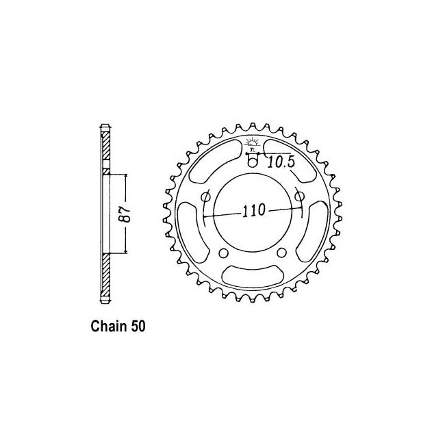 JT Rear Sprocket 829.47 SPROCKETS REAR WHEEL Jt Sprockets