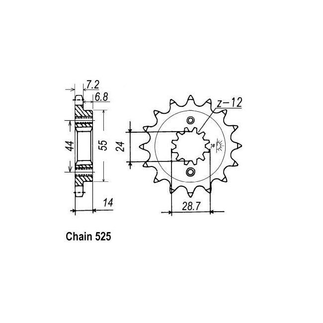 JT Front Sprocket 314.16 SPROCKETS TRANSMISSION Jt Sprockets