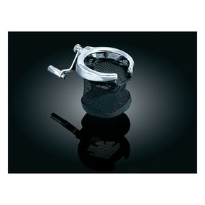 Kuryakyn, Passenger drink holder w/mesh basket DRINK HOLDERS Kuryakyn