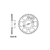 JT Rear Sprocket 481.40 SPROCKETS REAR WHEEL Jt Sprockets