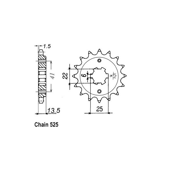 JT Front Sprocket 293.16 SPROCKETS TRANSMISSION Jt Sprockets