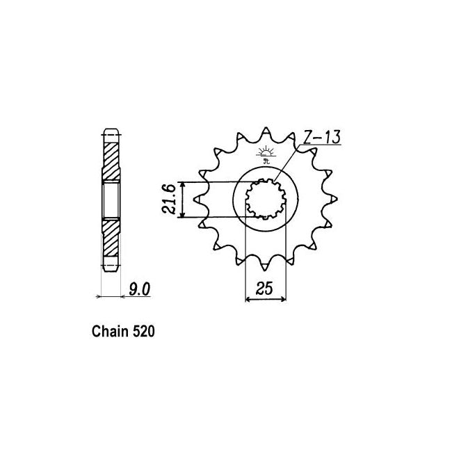 JT Front Sprocket 578.15 SPROCKETS TRANSMISSION Jt Sprockets