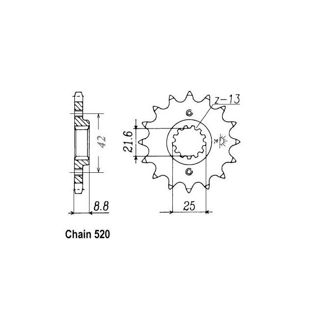JT Front Sprocket 516.15 SPROCKETS TRANSMISSION Jt Sprockets