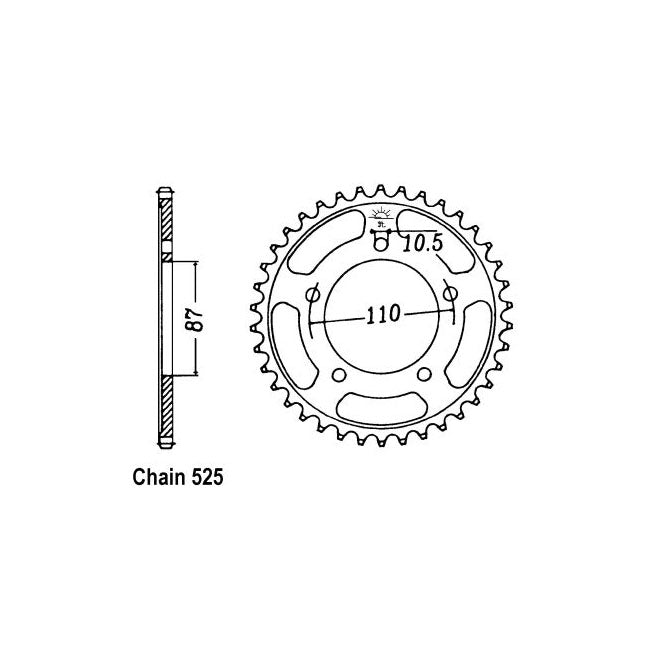 JT Rear Sprocket 807.48 SPROCKETS REAR WHEEL Jt Sprockets