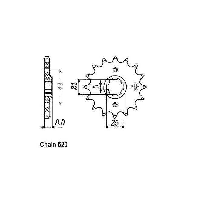 JT Front Sprocket 575.15 SPROCKETS TRANSMISSION Jt Sprockets