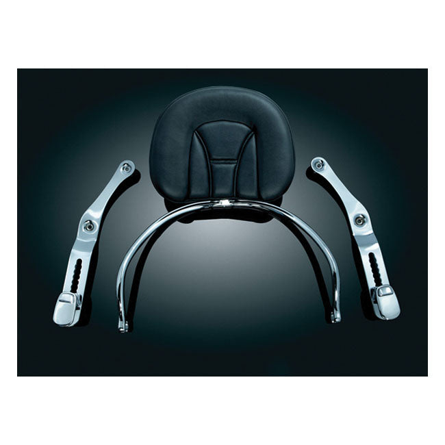 Kuryakyn, ''revolution'' driver backrest, black and chrome BACKRESTS Kuryakyn