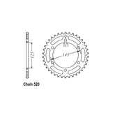 JT Rear Sprocket 855.46 SPROCKETS REAR WHEEL Jt Sprockets