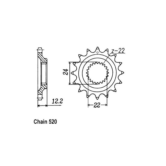 JT Front Sprocket 1125.17 SPROCKETS TRANSMISSION Jt Sprockets