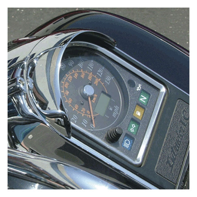 Nc Cast Speedometer Visor Chrome Speedometer Trims National Cycle