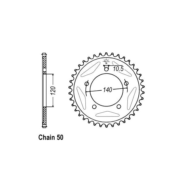 JT Rear Sprocket 1800.42 SPROCKETS REAR WHEEL Jt Sprockets
