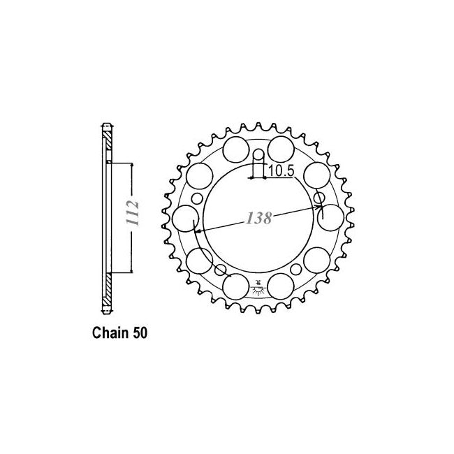 JT Rear Sprocket 1871.48 SPROCKETS REAR WHEEL Jt Sprockets