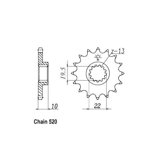 JT Front Sprocket 432.14 SPROCKETS TRANSMISSION Jt Sprockets