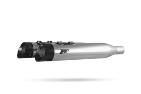 Zard Touring Slip Ons E5+, Chrome - 25+ Touring Slip-Ons Exhaust Zard