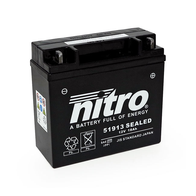Nitro Sealed 51913 Agm Battery Batteries Nitro
