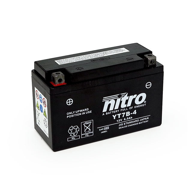 Nitro Sealed Yt7 B 4 Agm Battery Batteries Nitro