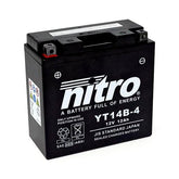 Nitro Sealed Yt14 B 4 Agm Battery Batteries Nitro