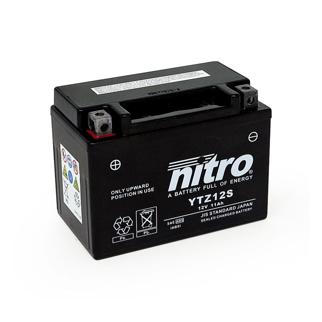 Nitro Sealed Ytz12 S Agm Battery Batteries Nitro