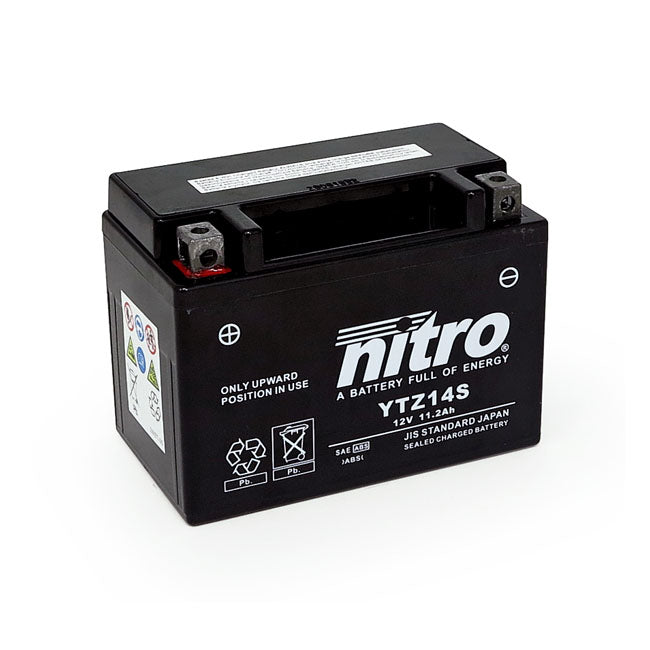 Nitro Sealed Ytz14 S Agm Battery Batteries Nitro