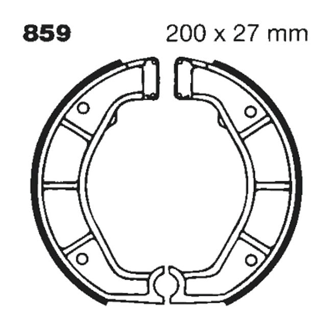 EBC plain brake shoes BRAKE SHOES AND LININGS Ebc