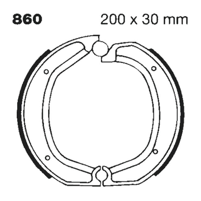 Drag Specialties 60 Univ Ss Clear Coat Dot Brake Shoes And Linings Drag Specialties