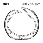 Drag Specialties 61 Univ Ss Clear Coat Dot Brake Shoes And Linings Drag Specialties