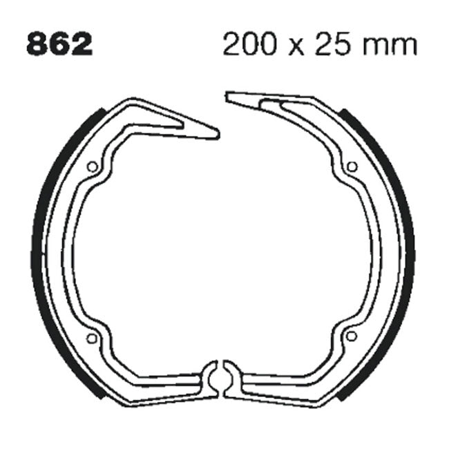 EBC plain brake shoes BRAKE SHOES AND LININGS Ebc